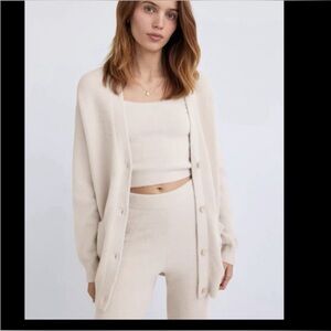 Aritzia Wilfred Free Hush Knit Oversized Cardigan